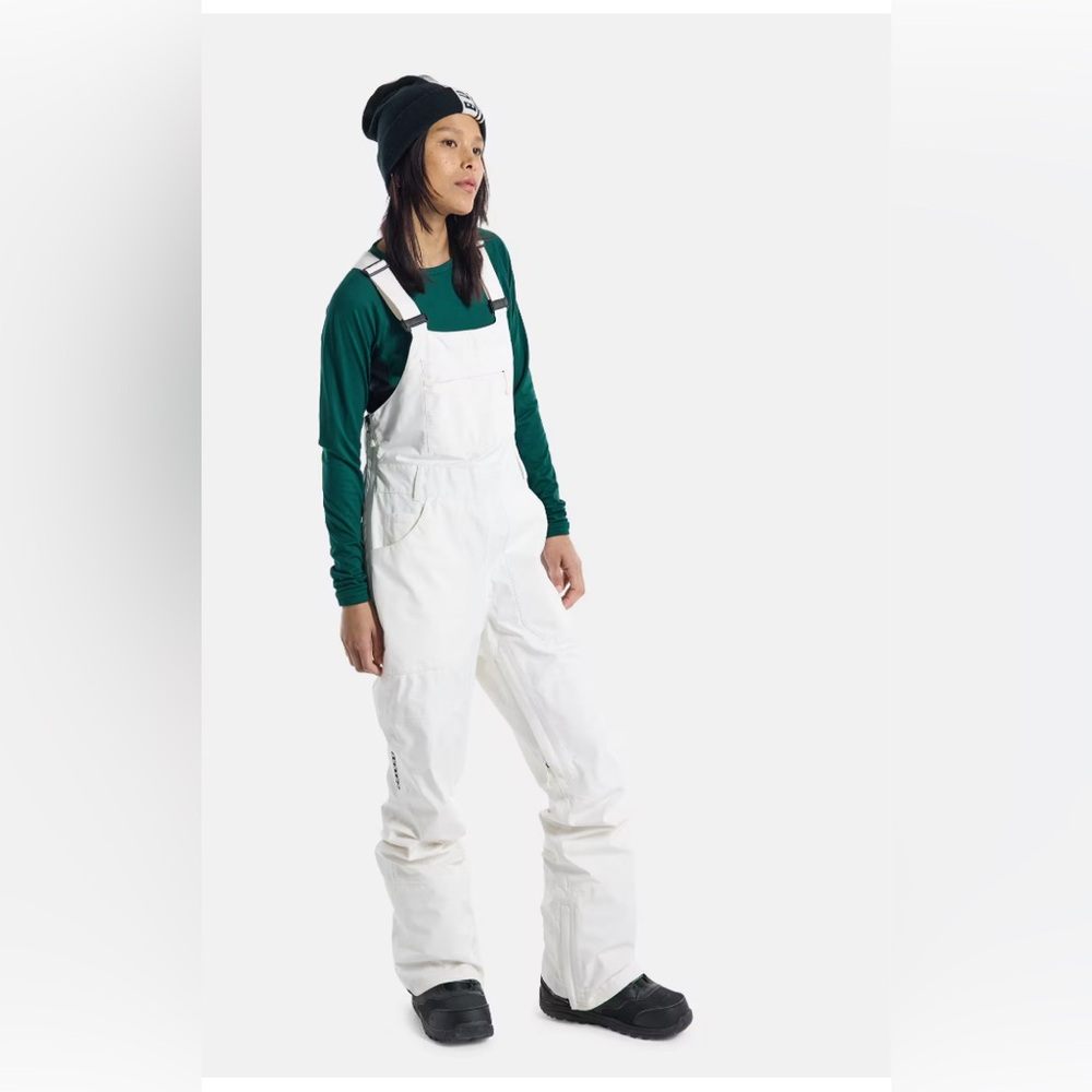 BURTON White Snowboard /Ski Bibs 
NEW W/O tags